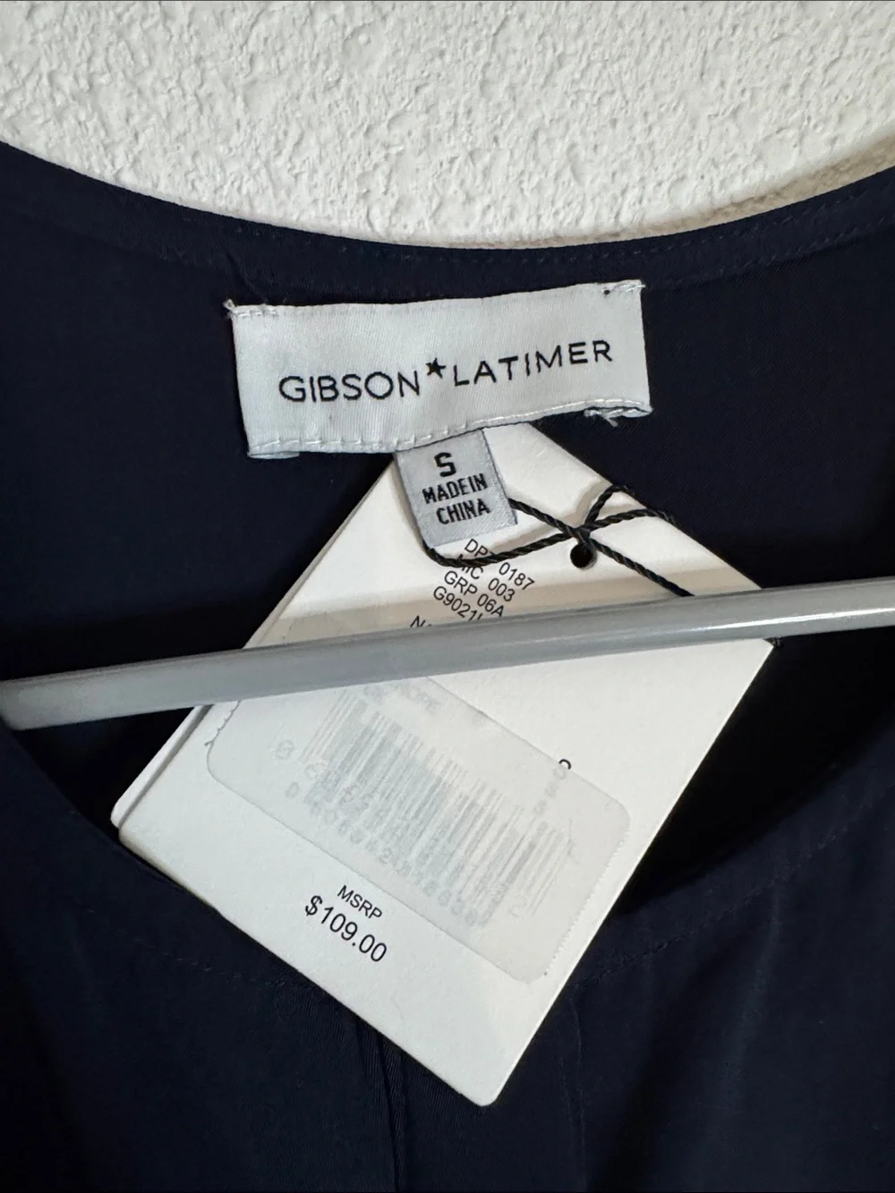 Gibson Latimer Dark Navy Sleeveless Drawstring Jumpsuit - Picture 2 of 7